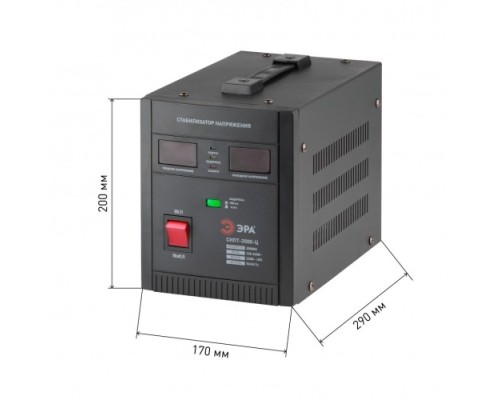 Стабилизатор напряжения однофазный ЭРА СНПТ-2000-Ц переносной [Б0020160]