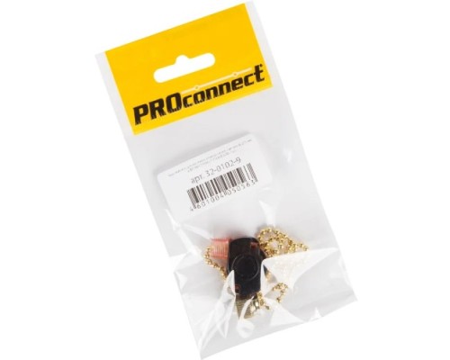 Выключатель для настенного светильника Proconnect 32-0102-9 с цепочкой 270 мм, Gold инд.уп.