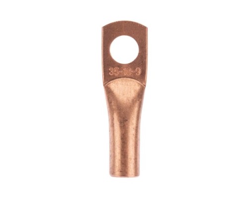 Наконечник REXANT 07-5317-1 медный ТМ 35-10-9 (35мм²-ø10мм) (5 шт/уп) Наконечник REXANT 07-5317-1 медный ТМ 35-10-9 (35мм²-ø10мм) (5 шт/уп)