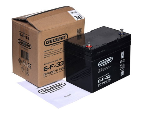 Аккумулятор GELBERT 6-F-33 12V 33A/H C20 для ИБП