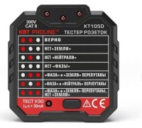 Тестер розеток и УЗО КВТ KT105D 