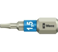 Бита для заворачивания, нержавеющая сталь WERA 3840/1 TS 1,5 мм, 25 мм WE-071070 WE-071070
