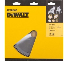 Пильный диск по дереву DeWALT 216х80тх30 мм EXTREME WORKSHOP DT4286-QZ [DT4286-QZ]