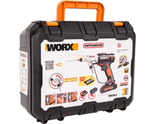 Дрель-шуруповерт аккумуляторная WORX Switchdriver WX176.2 [WX176.2]