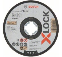 Отрезной круг по нержавеющей стали X-LOCK BOSCH 125х1,0х22 мм WA60T-BF Standard for Inox [2608619262]