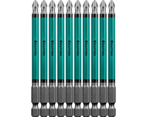 Бита для заворачивания KRAFTOOL Optimum Line PH2 100 мм, 10 шт. [26122-2-100-10]