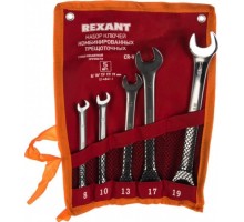 Набор комбинированных ключей REXANT 12-5841-1 трещоточных CRV, 5 шт 12-4841-1
