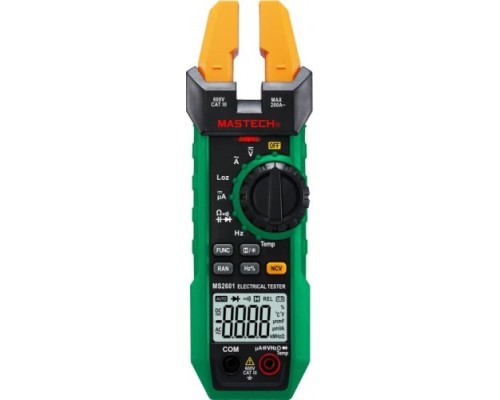 Клещи токоизмерительные MASTECH MS2601 (открытые) [13-1315]