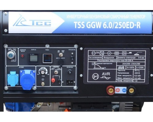 Сварочный генератор ТСС GGW 6.0/250ED-R инверторный бензиновый [022959]