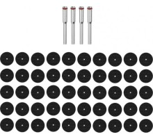Набор отрезных кругов DEKO RT54 для гравера + держатели (54 предмета) [065-0683]