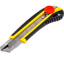 Нож для строительных работ STAYER HERCULES-25 с винтовым фиксатором сегмент. лезвия 25 мм, 09141_z01