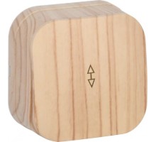 Выключатель проходной IEK GLORY ВСп10-1-0-ХС 1-клавишный 10А сосна EVH12-K34-10