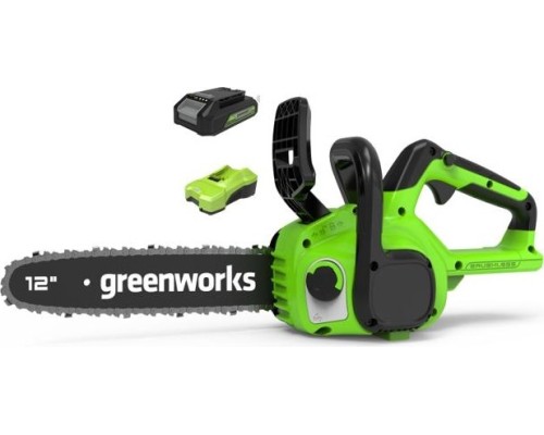 Пила цепная аккумуляторная GREENWORKS GD24CS30K2 [2007007UA]