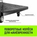 Тележка платформенная HITCH 175кг 720*460мм пластиковая, колеса резиновые 100мм [SZ086118]