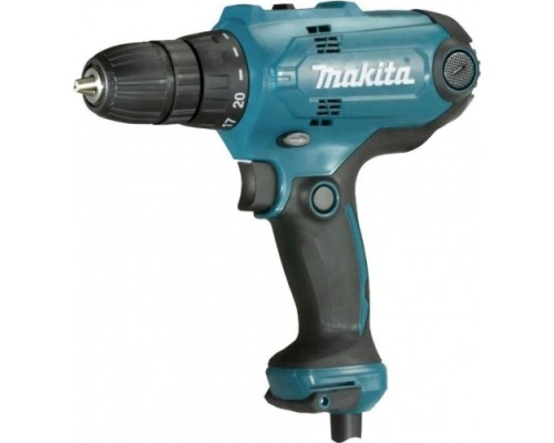 Шуруповерт сетевой MAKITA DF0300X3 + набор бит 10 шт. d-65028