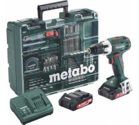 Аккумуляторный шуруповерт METABO BS 18 LT 2x2,0 Ач, с набором оснастки 602102600