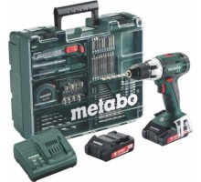 Аккумуляторный шуруповерт METABO BS 18 LT 2x2,0 Ач, с набором оснастки [602102600]