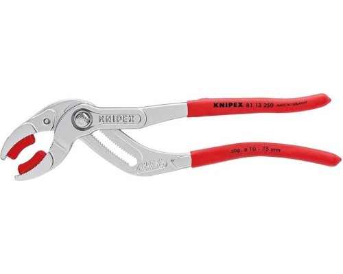 Клещи трубные KNIPEX 8113250SB для труб диаметром от 10 до 75 мм [KN-8113250SB]