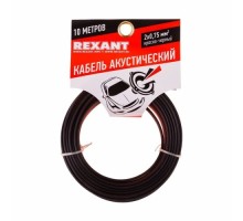 Кабель акустический REXANT 01-6104-3-10 2х0,75мм², красно-черный, 10м