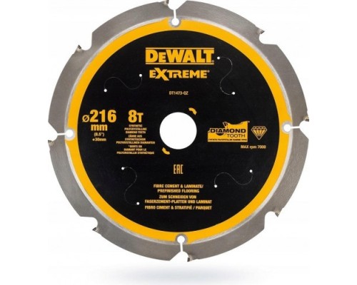 Пильный диск по фиброцементу DeWALT 216х8тх30 мм Extreme DT1473-QZ [DT1473-QZ]