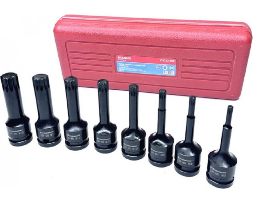 Набор ударных головок 1/2" STANKO CS122489 XZN, 8 предметов