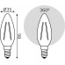 Лампа светодиодная GAUSS Filament Cвеча E14 7W 580lm 4100К LED (в упаковке 3шт) [103901207T]