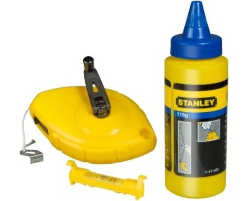 Набор для отбивки STANLEY 0-47-443 шнуровка 30 м, краситель, уровень