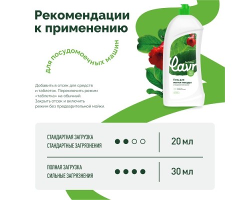 Гель для посудомоечной машины LAVR for home 1 л 3116