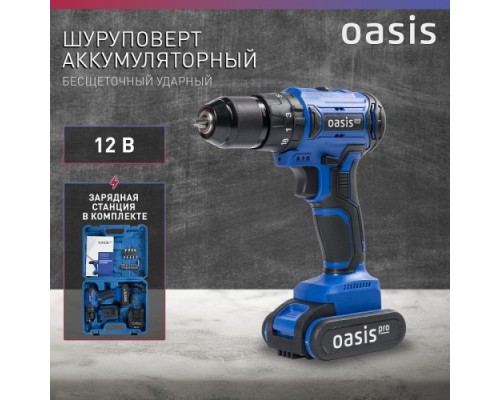 Дрель-шуруповерт аккумуляторная OASIS ASU 12V Pro [4640130907778]