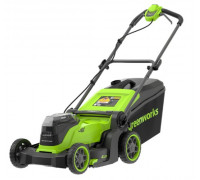 Газонокосилка аккумуляторная GREENWORKS 2520907UD 2x24V, 41 см, бесщеточная, c 2хАКБ 4 Ач и ЗУ
