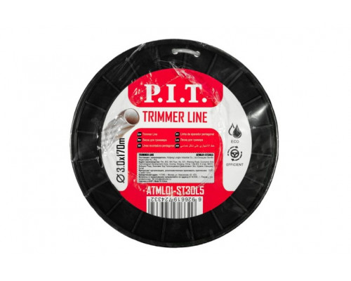 Леска триммерная P.I.T. ATML01-ST30L5 170 м, 3,0 мм, с металлическим сердечником