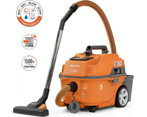Пылесос для строительных работ DAEWOO DAVC 2000 HOME с турбощеткой