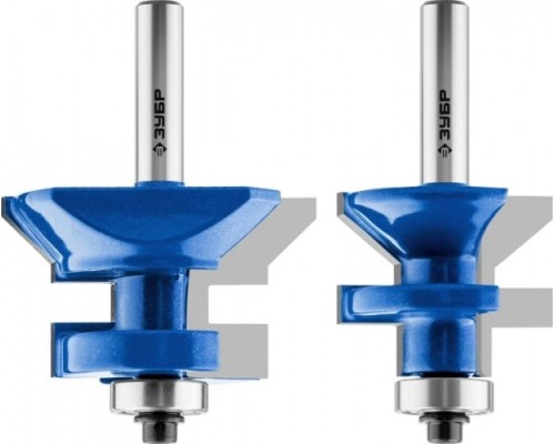 Фреза по дереву ЗУБР ПРОФЕССИОНАЛ 50x30мм, хвостовик 8мм, набор для вагонки [28770-50-H2]