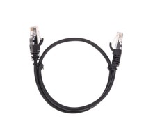 Патч-корд REXANT 02-0102-05 U/UTP, CAT 5e, RJ45-RJ45, 26AWG, LSZH, черный 0,5м