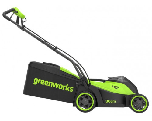 Газонокосилка аккумуляторная GREENWORKS 2520807 40V, 36 см, бесщеточная, без АКБ и ЗУ купить с доставкой и официальной гарантией