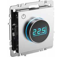 Термостат электронный IEK BRITE с индикацией ТС10-1-БрА алюм BR-RT11-K47