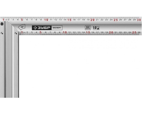 Угольник ЗУБР ЭКСПЕРТ 300 мм столярный с усиленным алюминиевым полотном [34392-30]