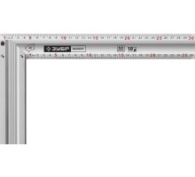 Угольник ЗУБР ЭКСПЕРТ 300 мм столярный с усиленным алюминиевым полотном [34392-30]