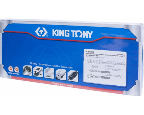 Набор головок 3/8" KING TONY 3023MR, 22 предмета
