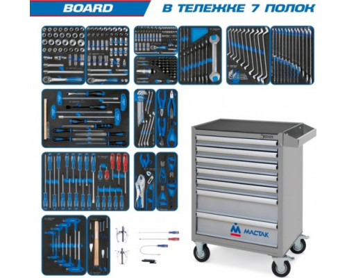 Тележка инструментальная KING TONY BOARD с набором инструментов 325 предметов 934-325AMG