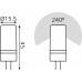 Лампа светодиодная GAUSS Elementary G4 AC180-240V 5W 400lm 3000K силикон [18015]
