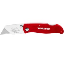 Нож складной WORKPRO WP211002 со сменными лезвиями