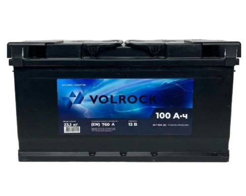 Аккумулятор VOLROCK 6СТ-100L(R) 760А конус [4605961004515]