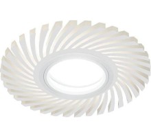Светильник точечный GAUSS BACKLIGHT кругл./узор. белый, gu5.3, 3w, led 3000k BL134