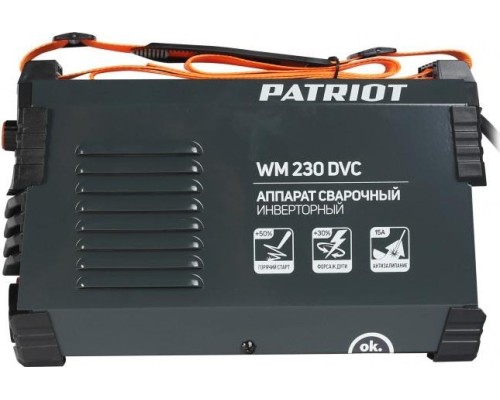 Сварочный инвертор PATRIOT WM230DVC MMA + маска 300D [605302291]