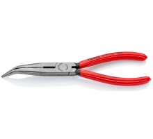 Длинногубцы KNIPEX KN-2621200SB с режущими кромками, губки 40°, 200 мм