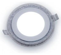 Потолочный светодиодный светильник GAUSS Bubbles круг 6+3w, 540lm 4000k 3 режима led BL317