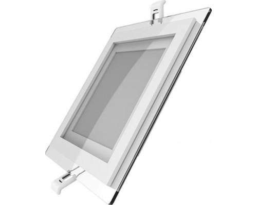 Потолочный светодиодный светильник GAUSS Glass квадрат 12w 900lm 3000k с дек стек led [948111112]