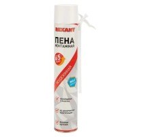 Пена монтажная REXANT 89-0904 всесезонная с трубочкой 65 л MAX