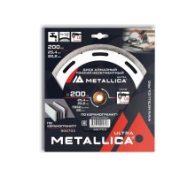 Алмазный диск для резки гранита METALLICA Ultra 200x25,4/22,2 мм, H=10 мм тонкий несегментный [900703]